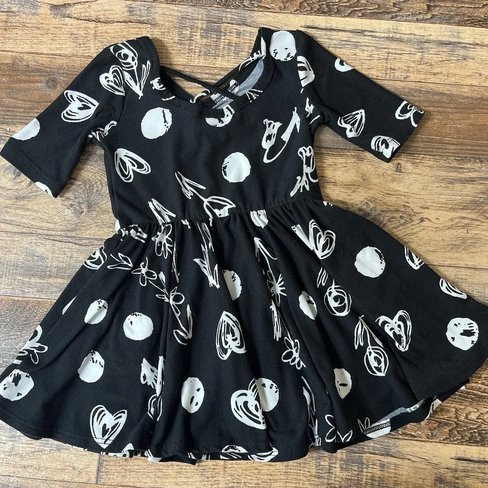 Dot Dot Smile Ballerina Twirl‎ Dress Baby Girl 12/24M Doodle